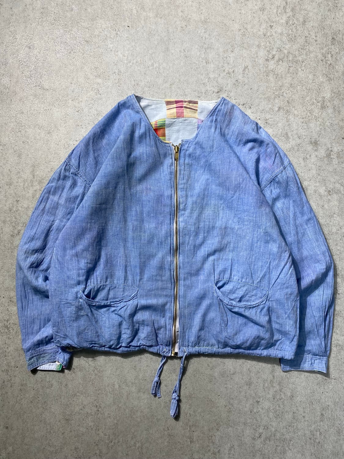 [F] Japanese Vintage 리버서블 패치워크 집업 셔츠 상품이미지7