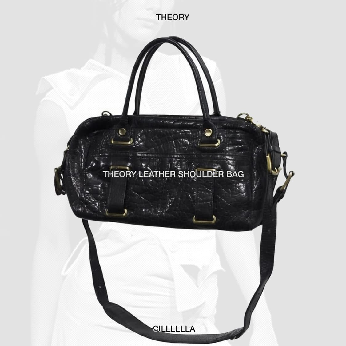 Theory 띠어리 레더 숄더백 상품이미지1