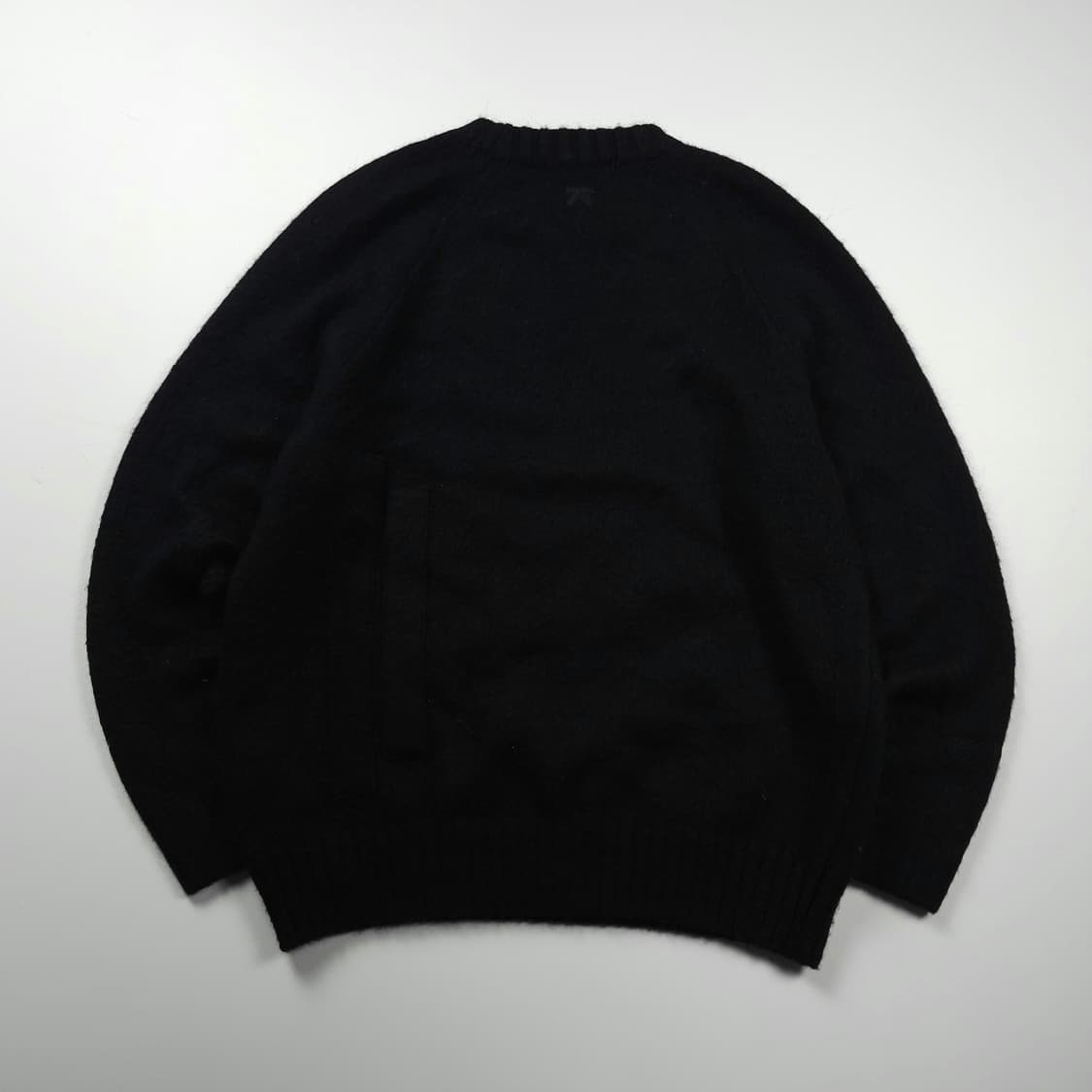 송지오 블랙 미니멀 앙고라 스웨터 (XL) 상품이미지2