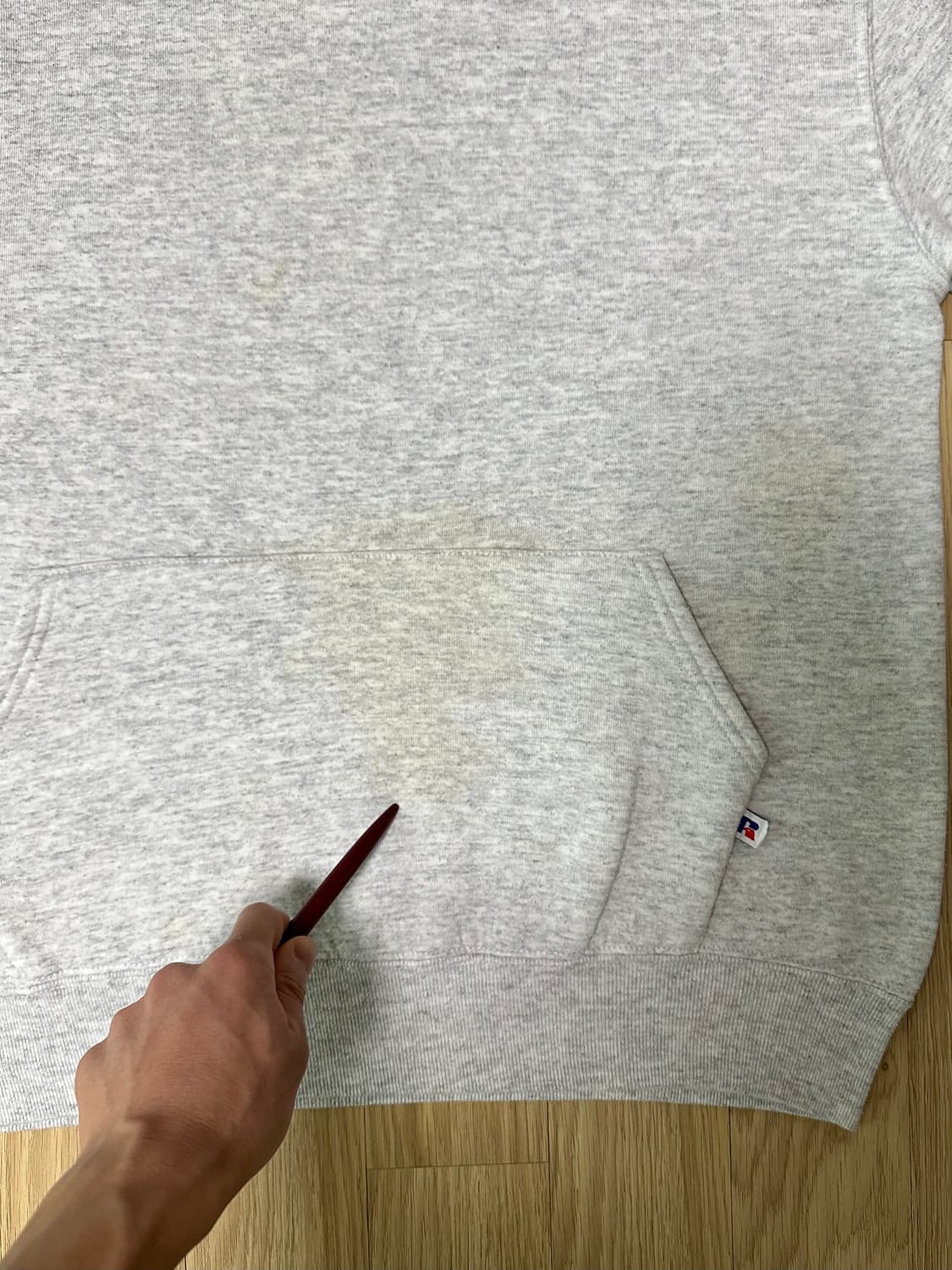 90s 빈티지 러셀 후드 밝은그레이 XL USA 상품이미지7