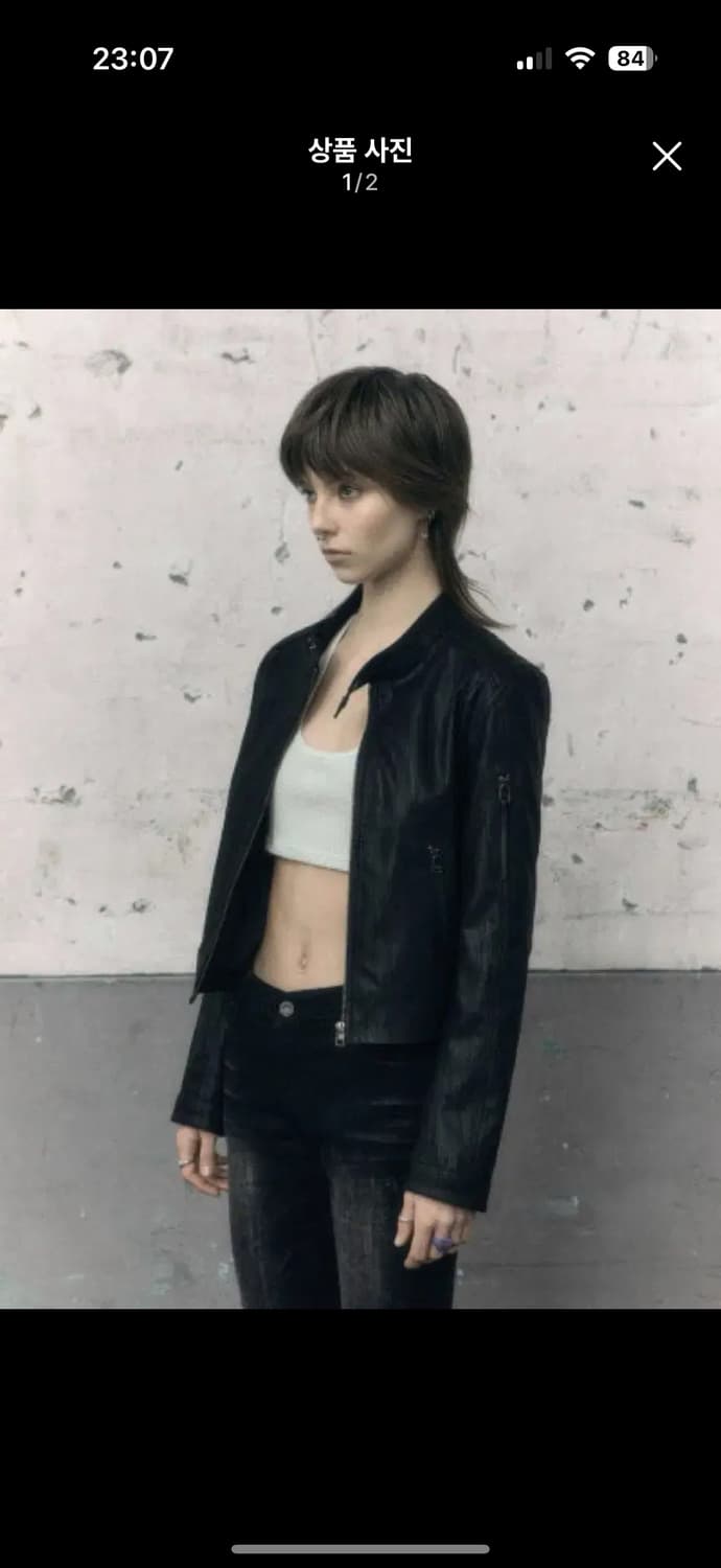 보헴서 needle point leather biker jacket 상품이미지1