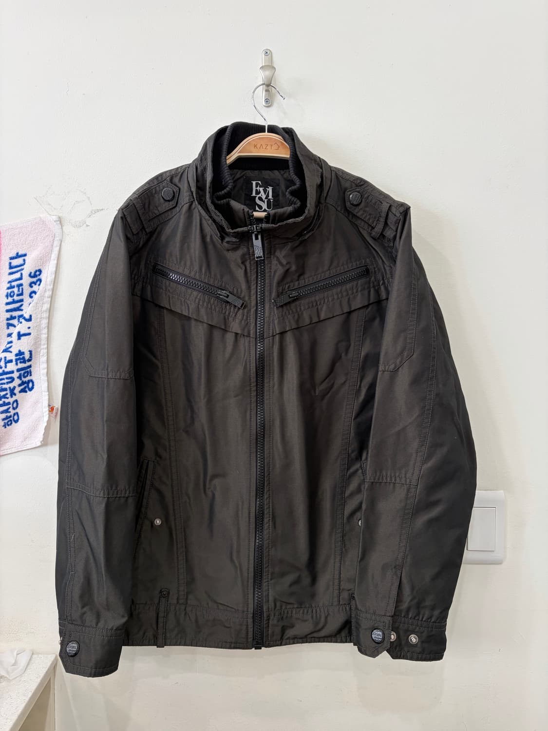 에비수 two zip 자켓 상품이미지1