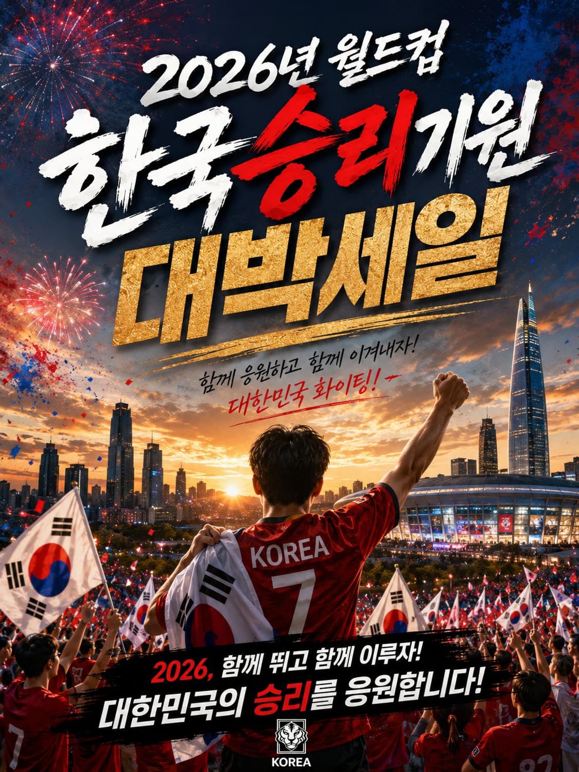 2026 월드컵 한국 2승기원 대박 세일 상품이미지1