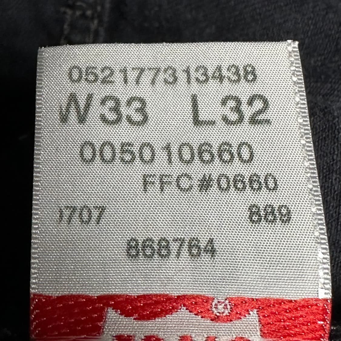 빈티지 00s 리바이스 501 블랙진 33 상품이미지5