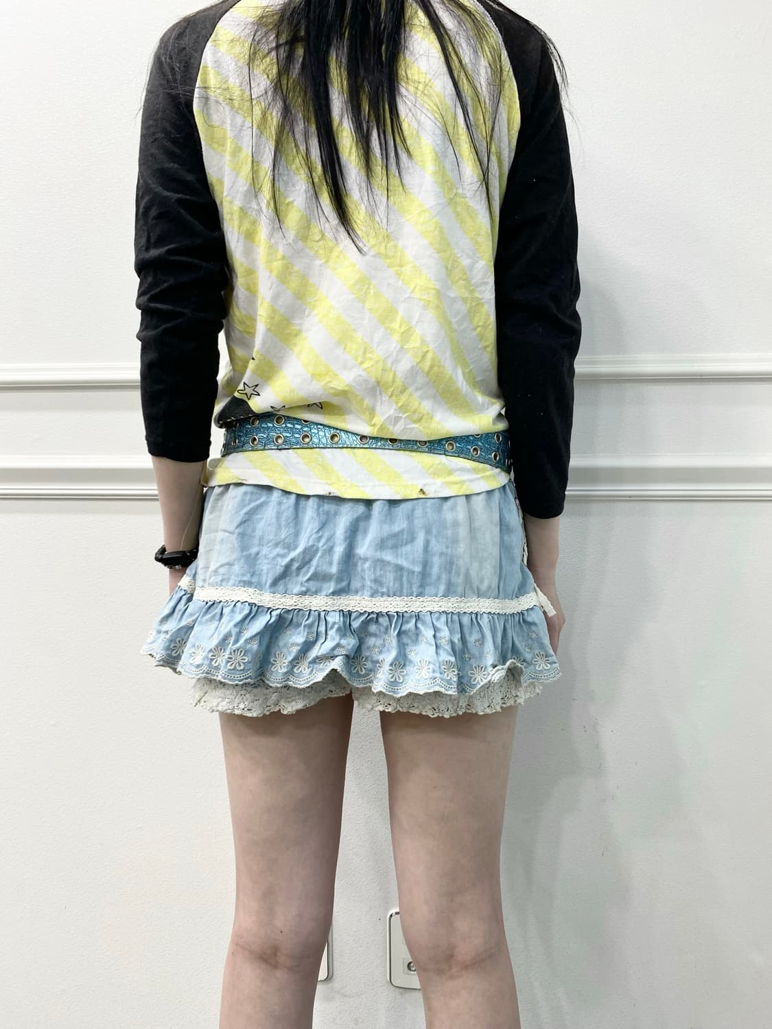 [LIZ LISA] Sky Blue Flowers embroidery  상품이미지9