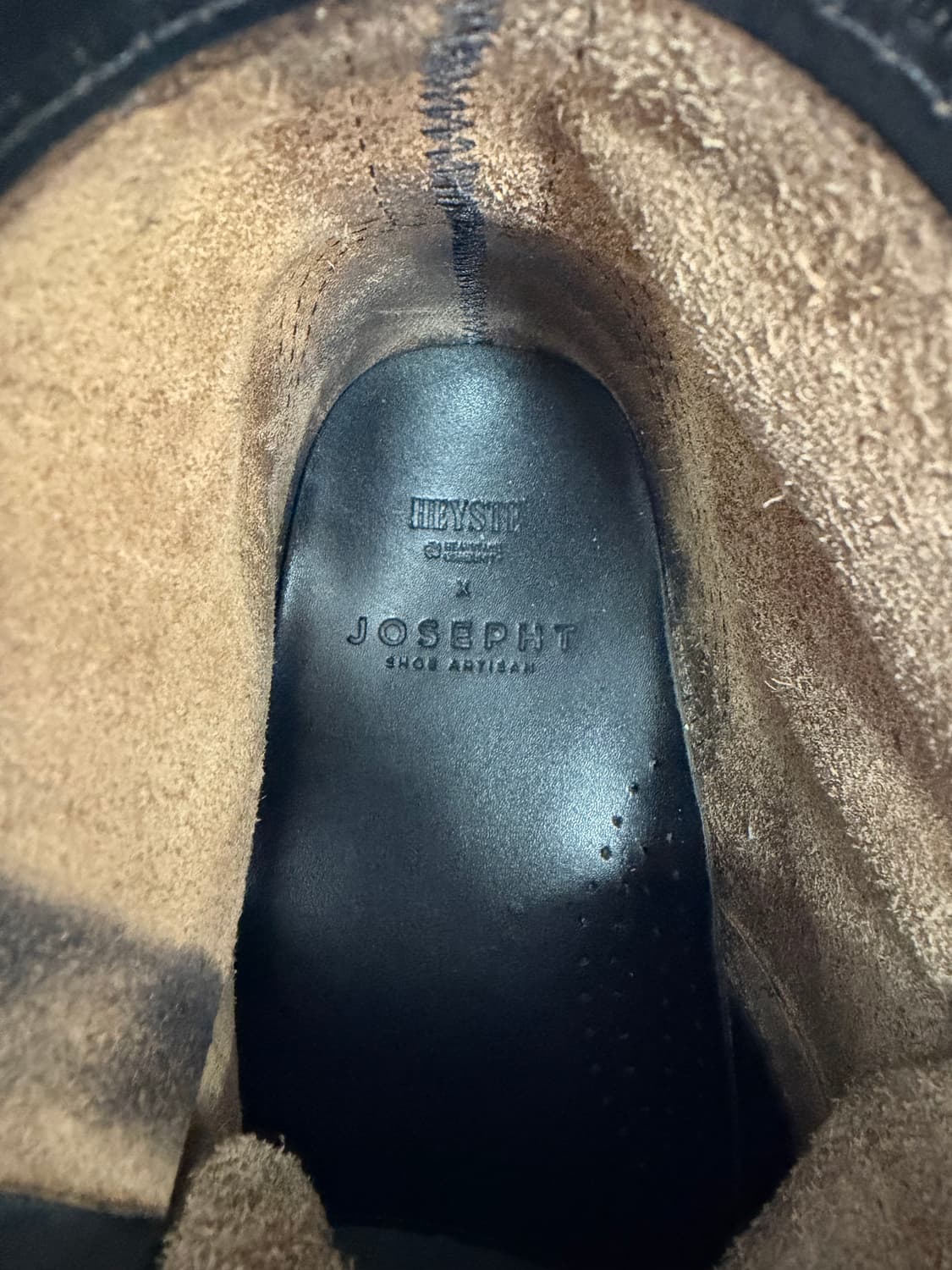 정품) 조셉트 x 헤이스트 블랙 레더 워커 부츠 270 상품이미지8