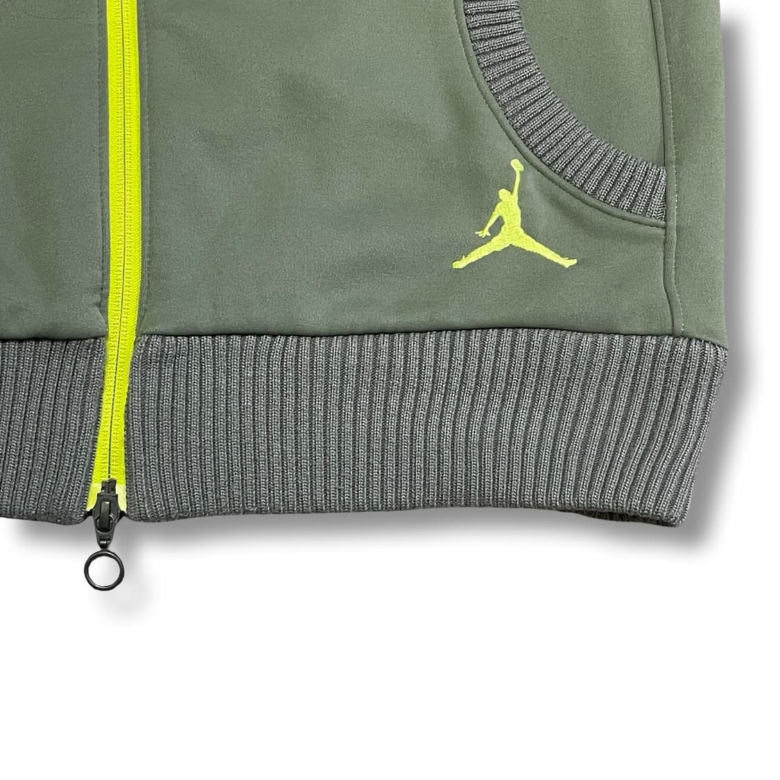 [M] 조던 트랙 자켓 카키 형광색 포인트 상품이미지5
