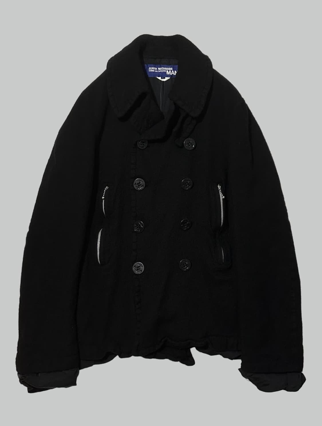 준야 와타나베 07aw 축융 울 피코트 s 상품이미지1