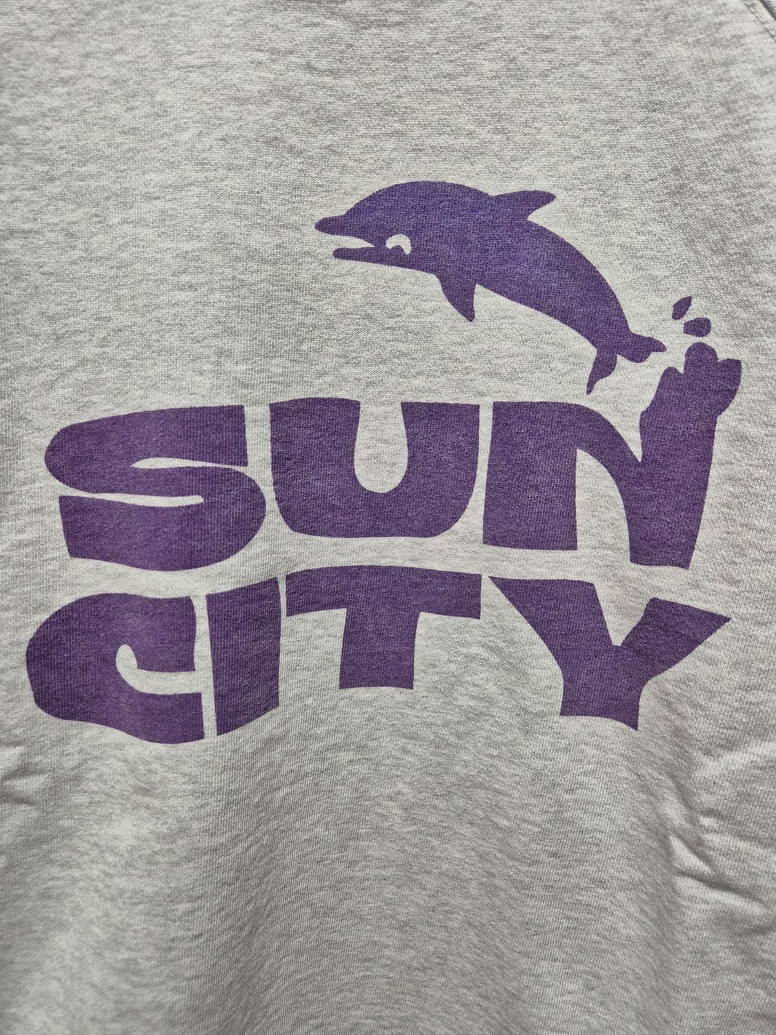 (세일)(새상품)썬시티 반팔 맨투맨 티셔츠 회색 상품이미지2