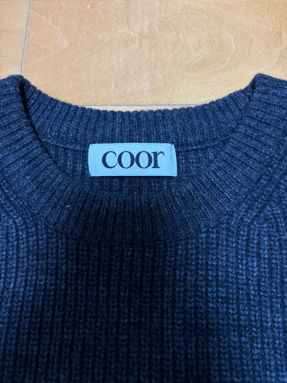 (S) 쿠어 캐시팝 니트-차콜그레이 상품이미지2