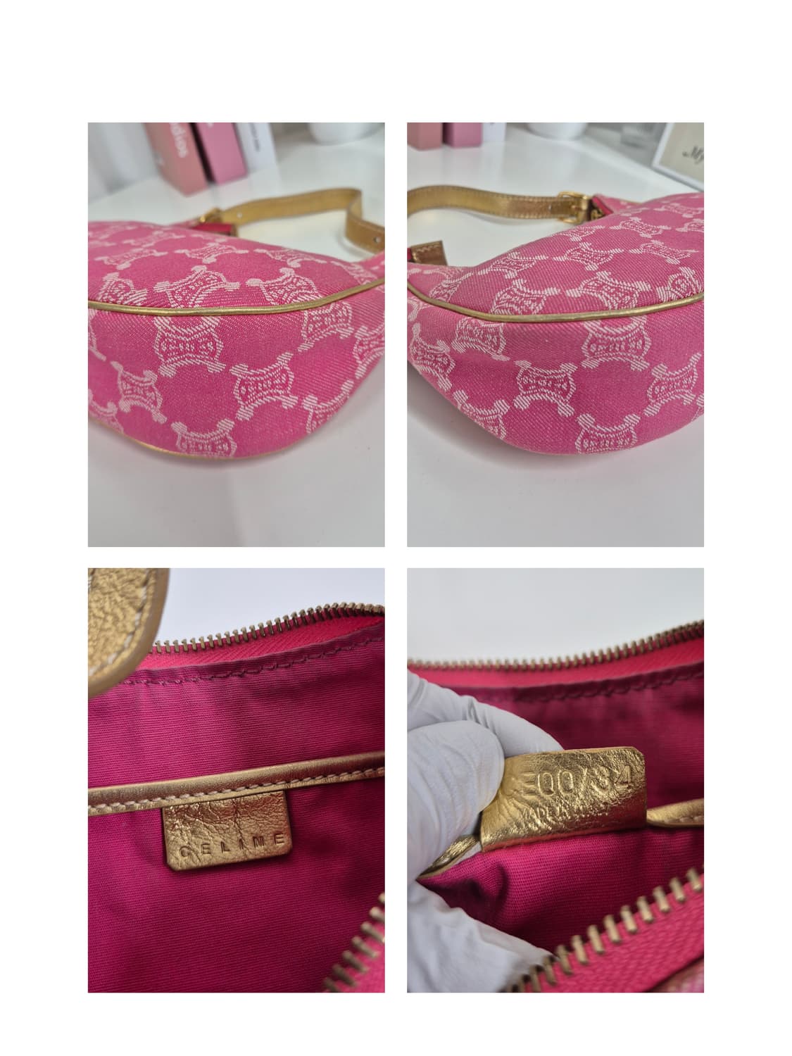 셀린느 아바 트리오페 핑크데님 호보백 상품이미지9