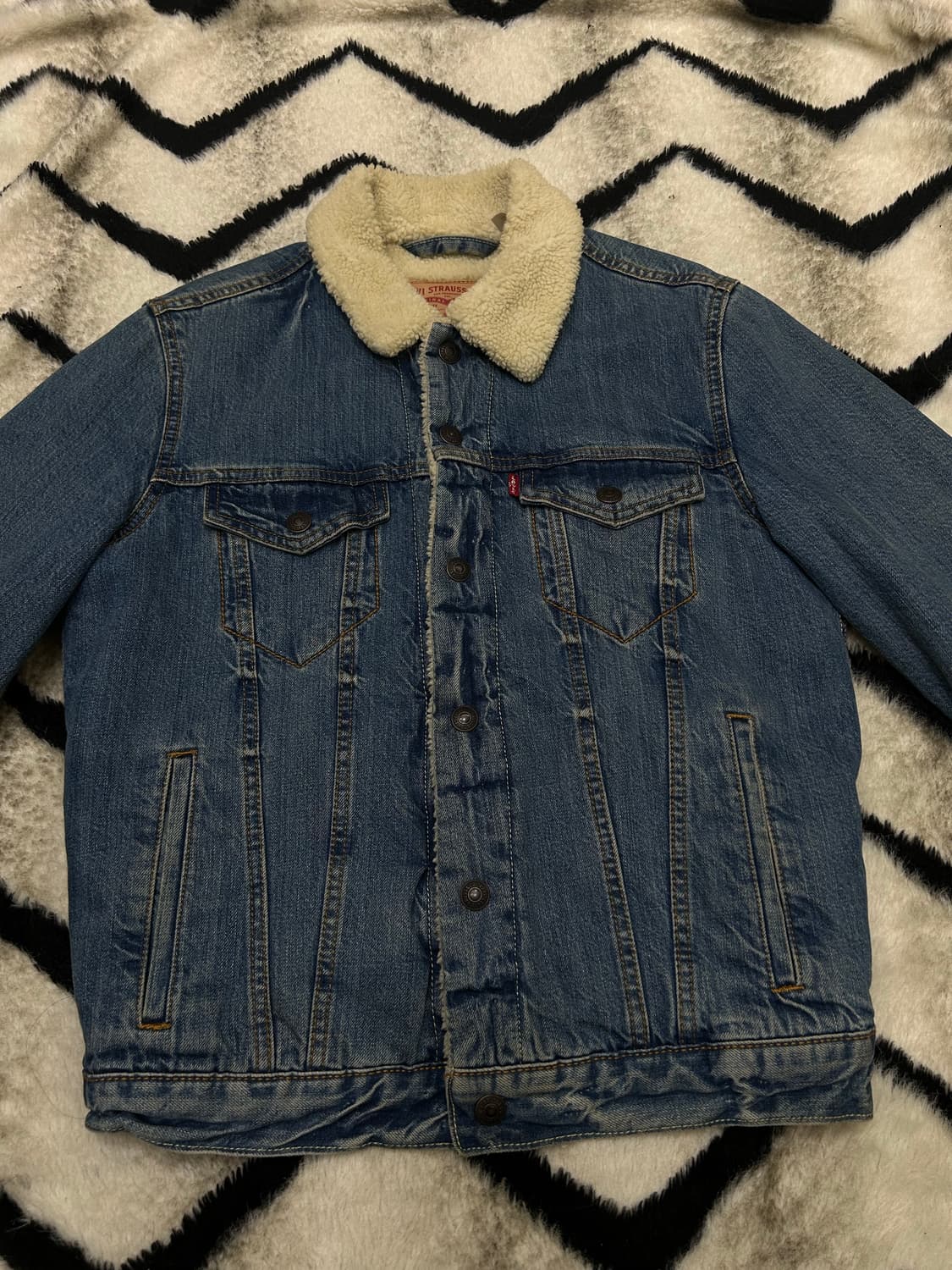 [S]리바이스 쉐르파 데님 트러커 자켓/중청 상품이미지3