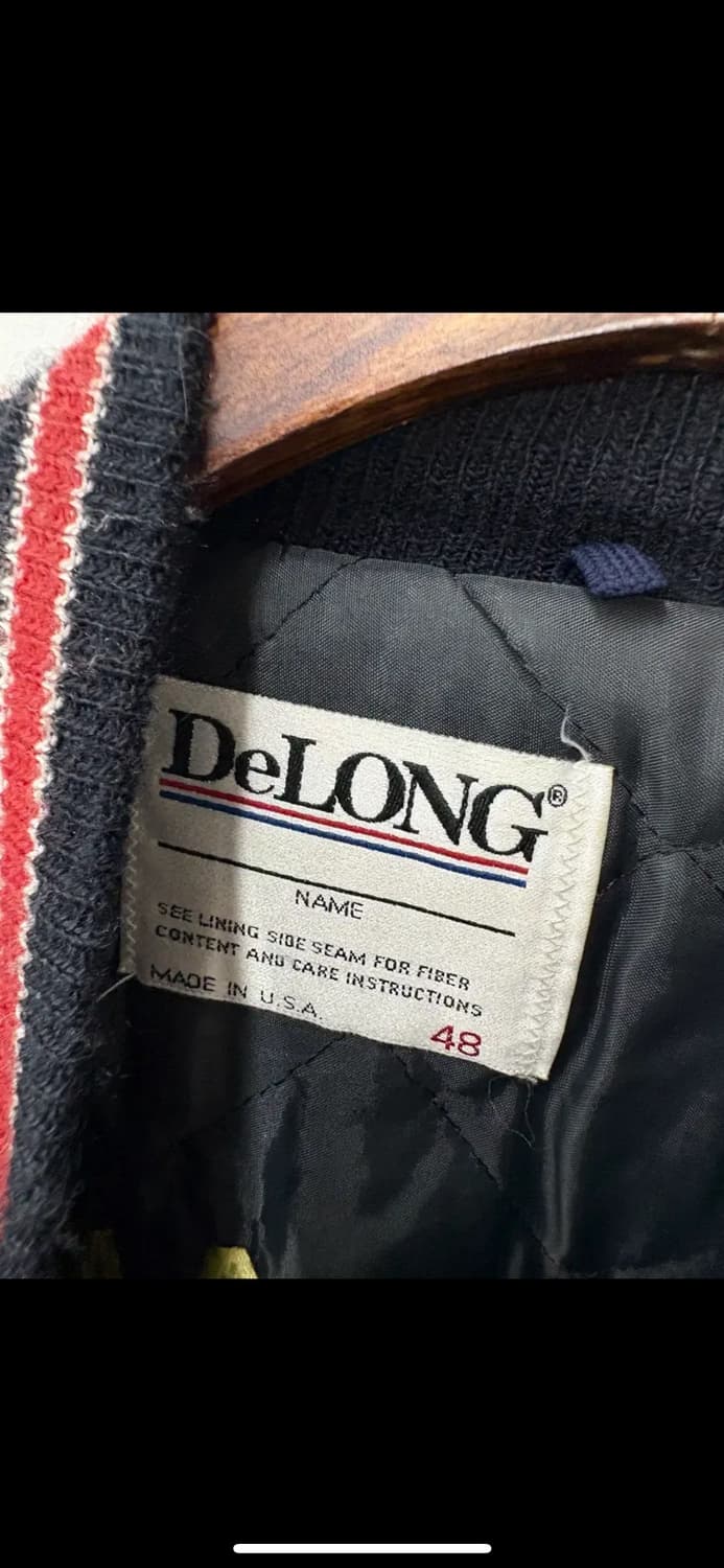 빈티지 DeLong 모직 레더 바시티자켓 H2231 상품이미지6