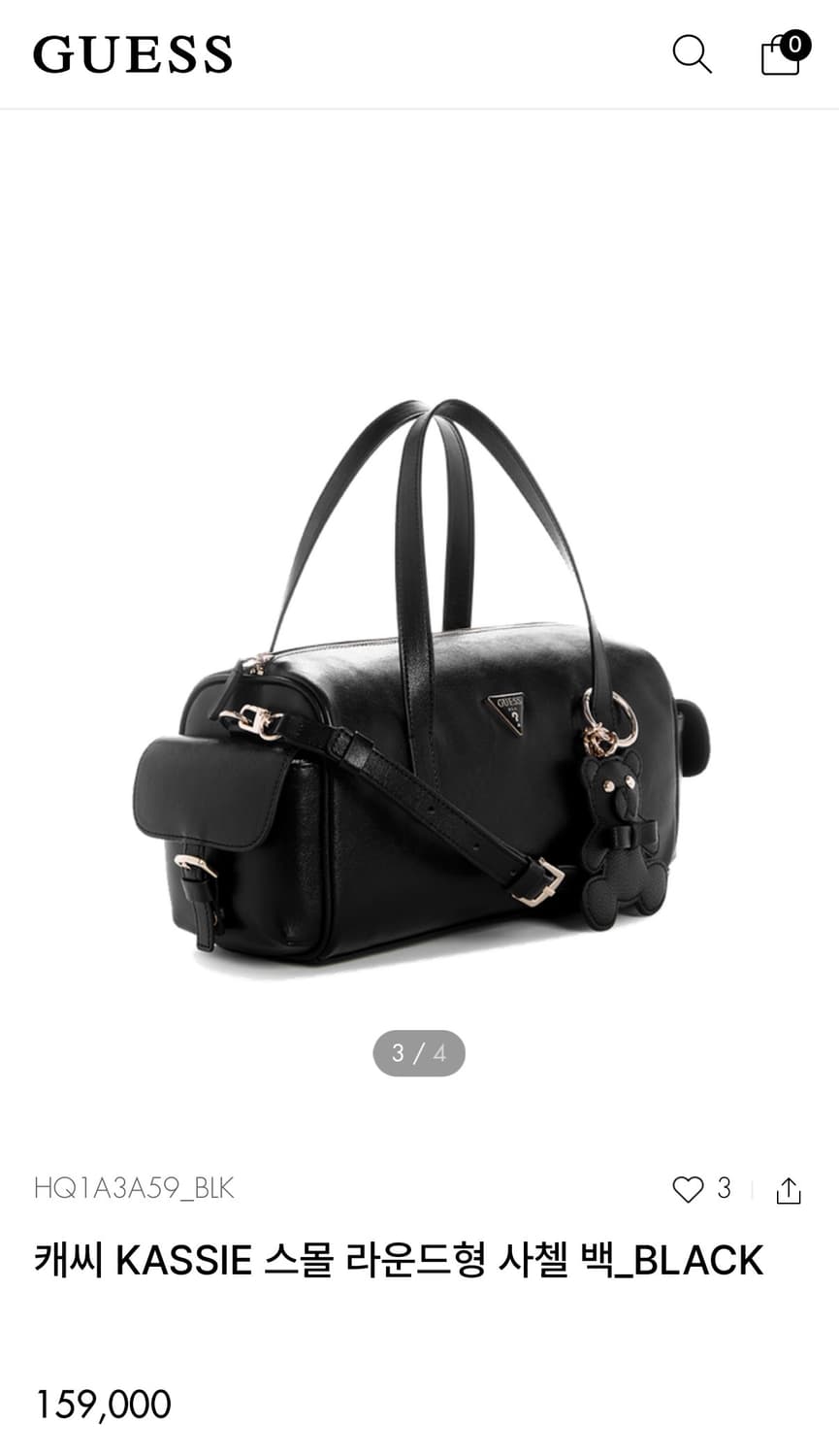 게스 토트백 , 스몰 라운드형 사첼 백 (새상품) 상품이미지1