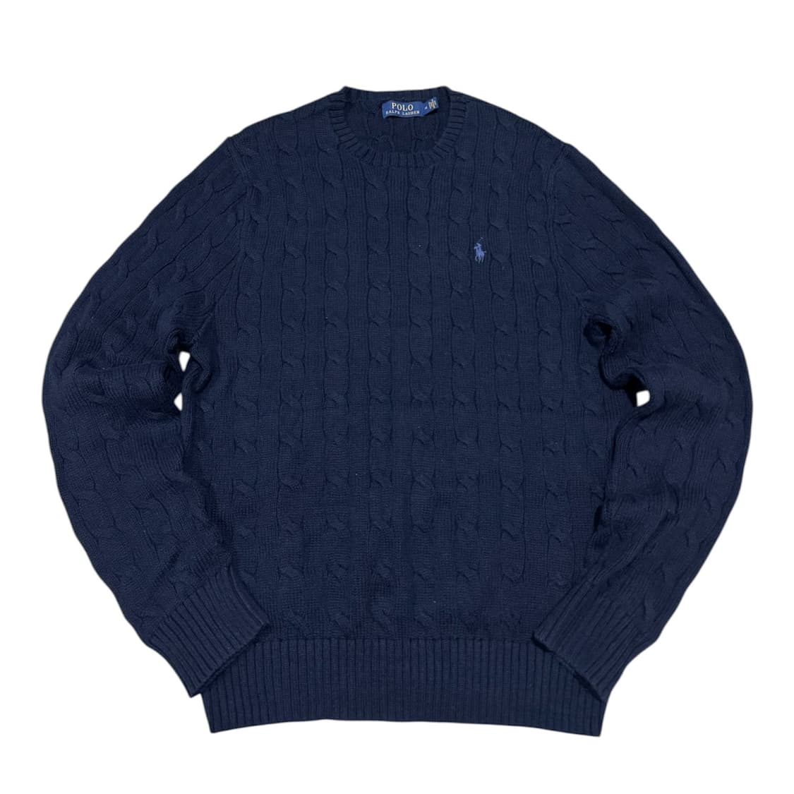 폴로 케이블 니트 네이비 M  상품이미지1