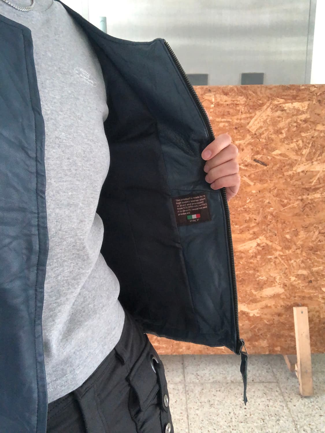  Italy leather jk 상품이미지5