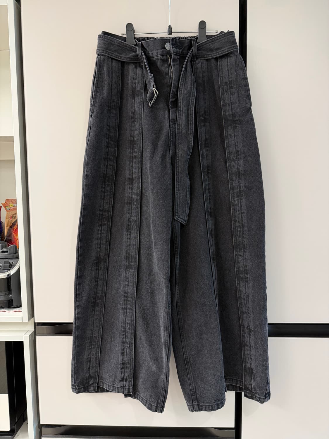 25ss 송지오옴므 어시메트릭 버티컬 블랙 상품이미지1