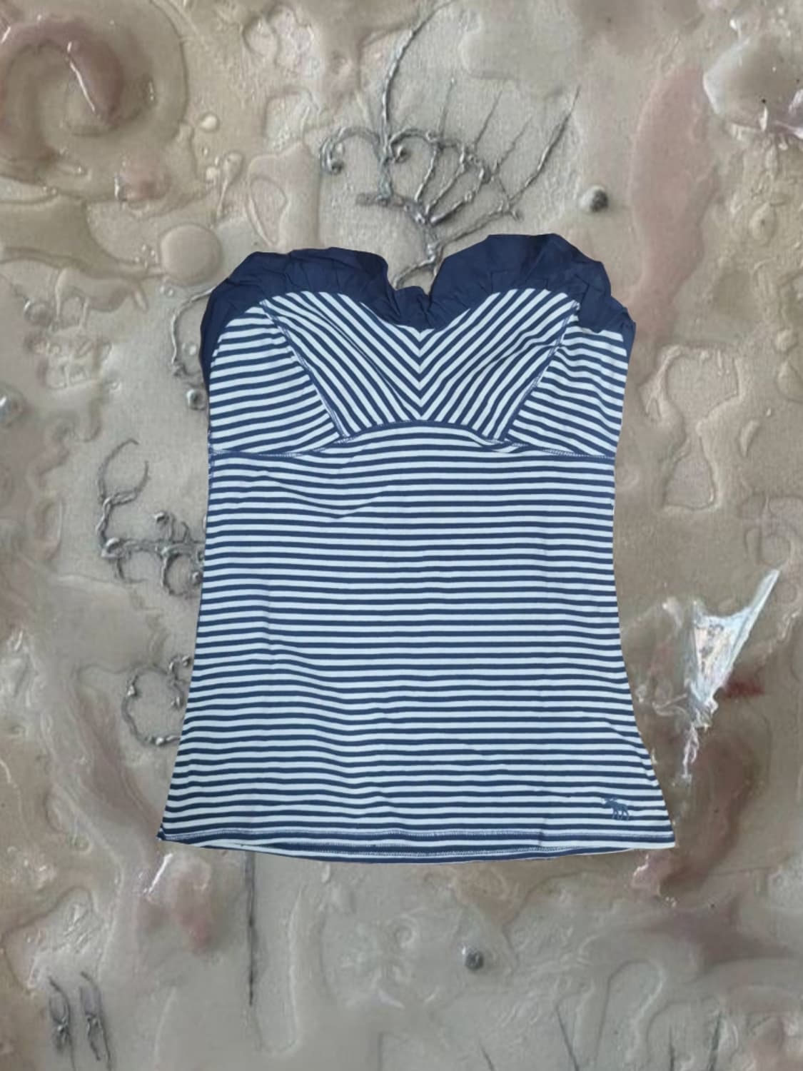 미국 빈티지 아베크롬비 스트라이프 탑 슬리브리스 블라우스 핀터레스트 상품이미지5