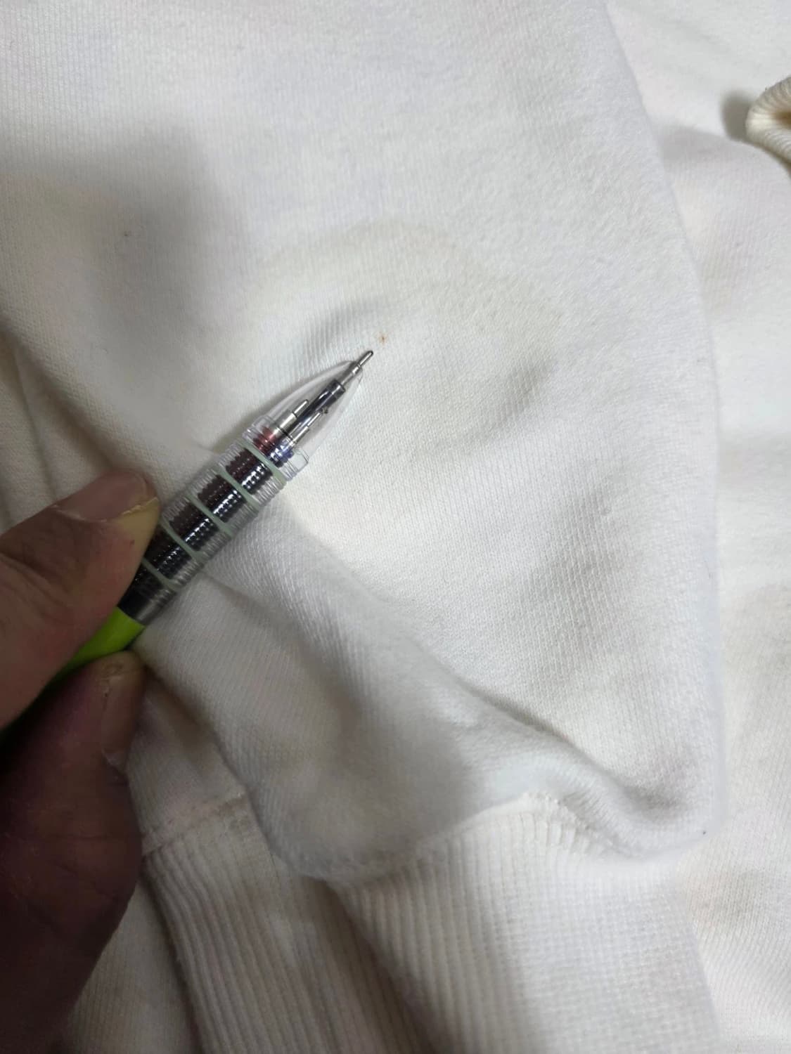 LEE 리 아이보리 카라 맨투맨 S 상품이미지10