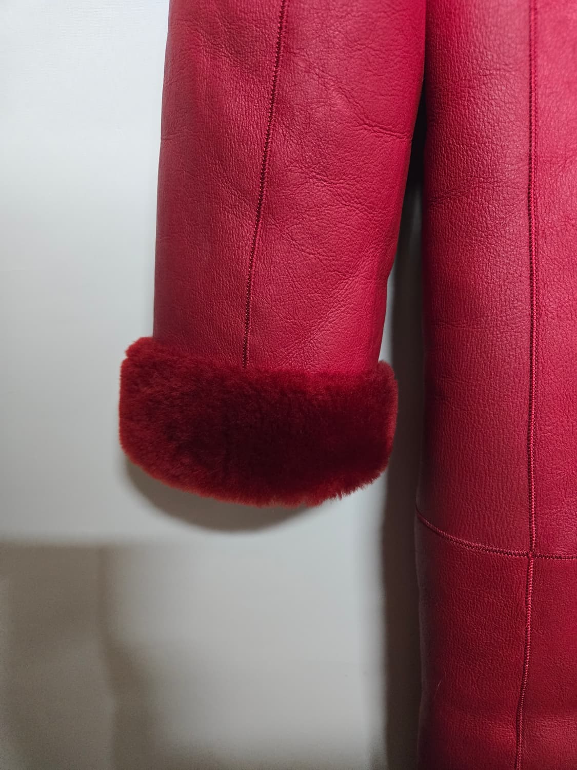 CelebShop edition 레드 천연 양모 코트 66 상품이미지5