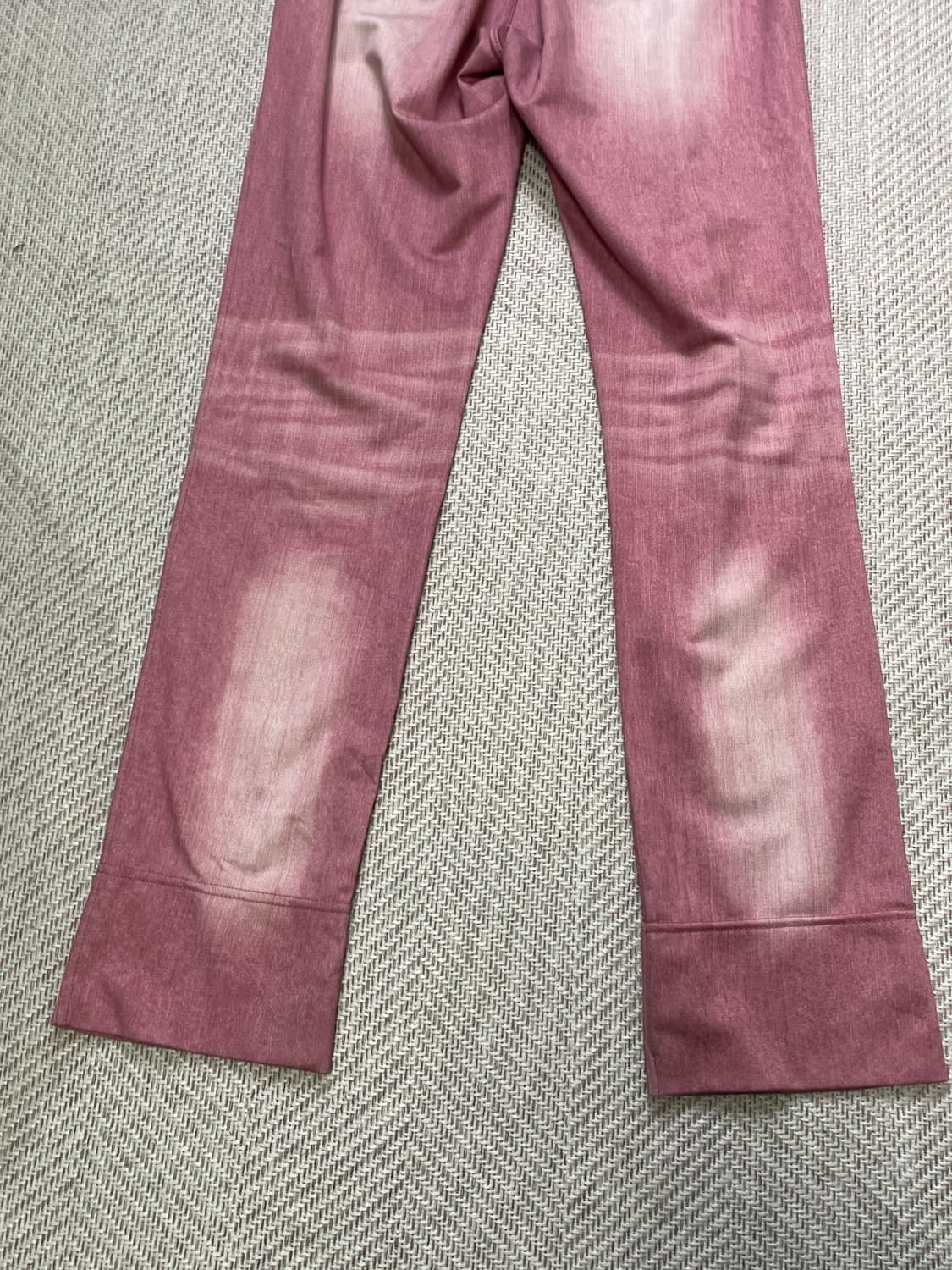 빈티지 플로럴 자수 포켓 밑단 체크 팬츠 J04104 상품이미지7