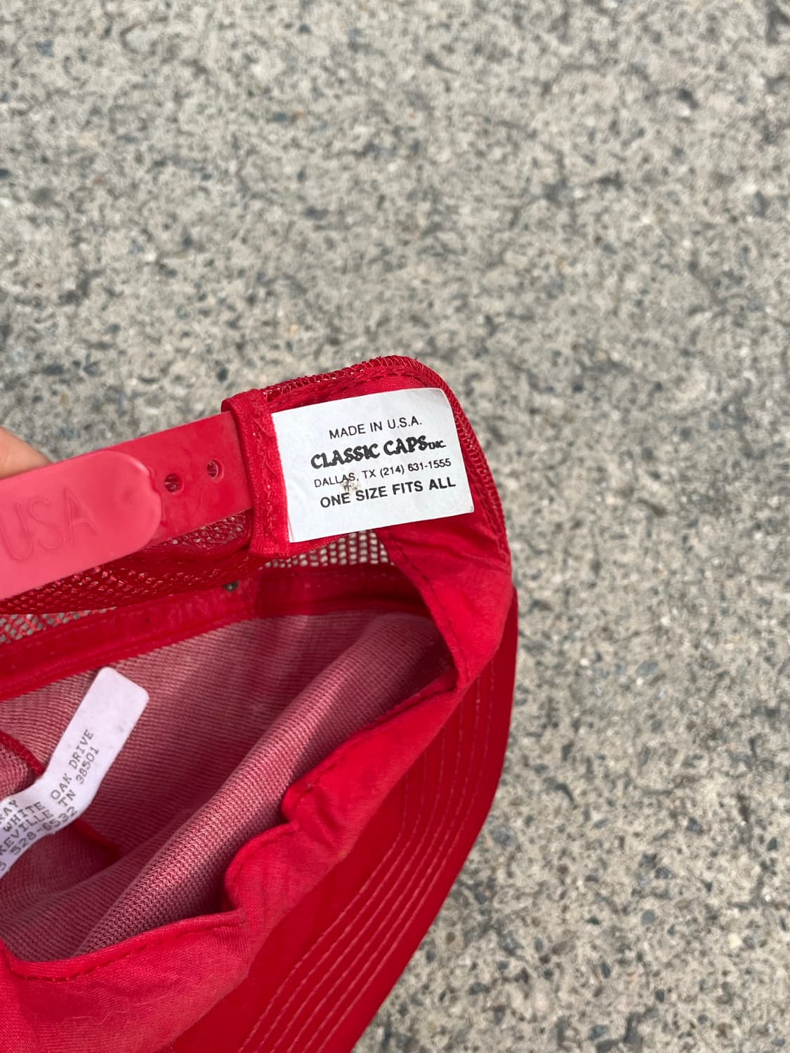 빈티지 레드 트러커햇 매쉬캡 상품이미지5