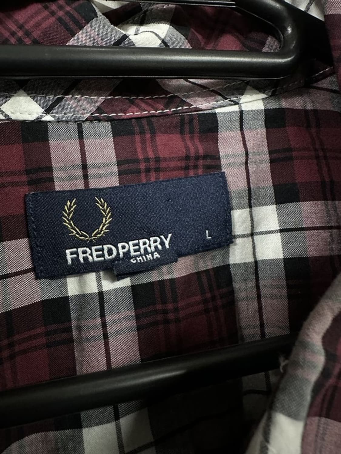 [L] FRED PERRY 프레드페리 오리지널자수로고 코튼셔츠 상품이미지4