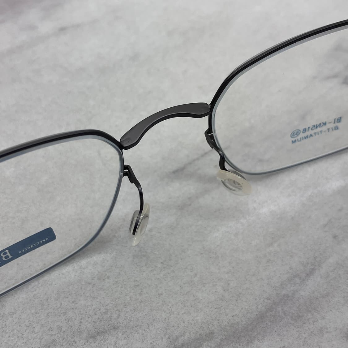 B94 블리스 Bliss 매트 브론즈 스퀘어 역산각 건메탈 안경 상품이미지4