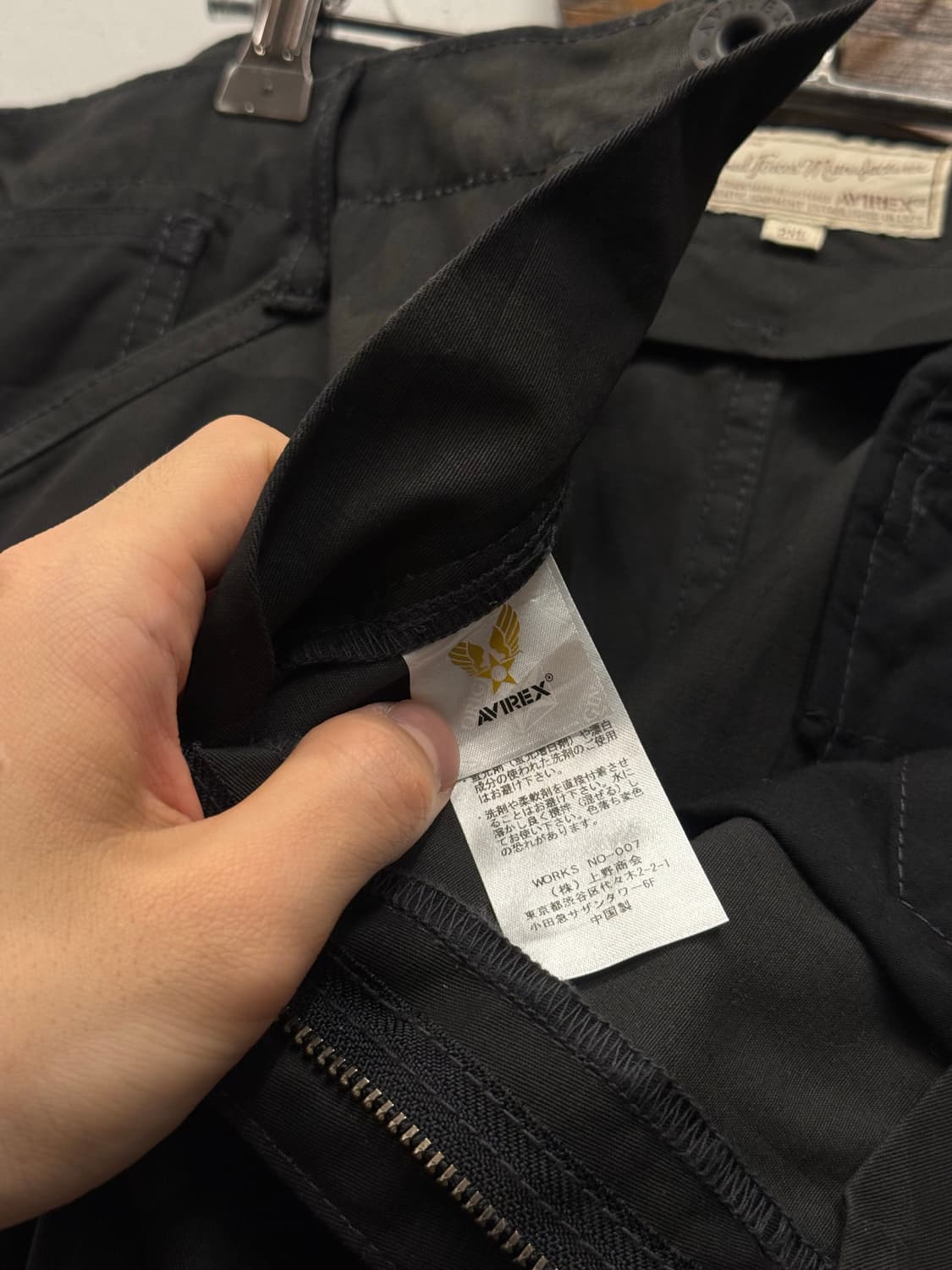 AVIREX Black Camo Tactical Cargo Pants 상품이미지7