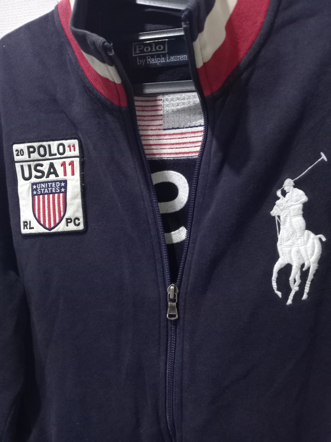 폴로 POLO 빅포니 USA 성조기 집업 100/L 상품이미지3