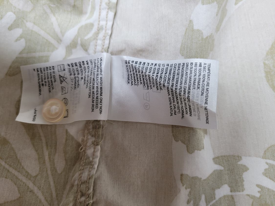 에이치엔엠 H&M 남자 레오파드패턴 반팔 셔츠 130 골드 상품이미지10