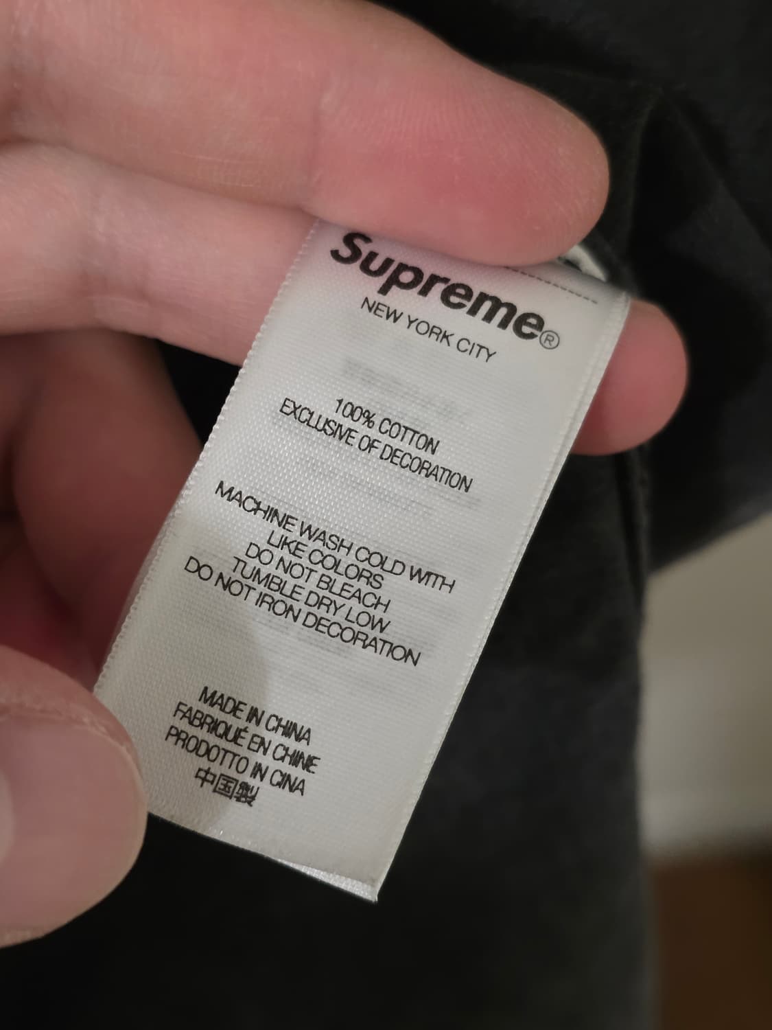 슈프림 스몰 박스 데님 셔츠 블랙 상품이미지4