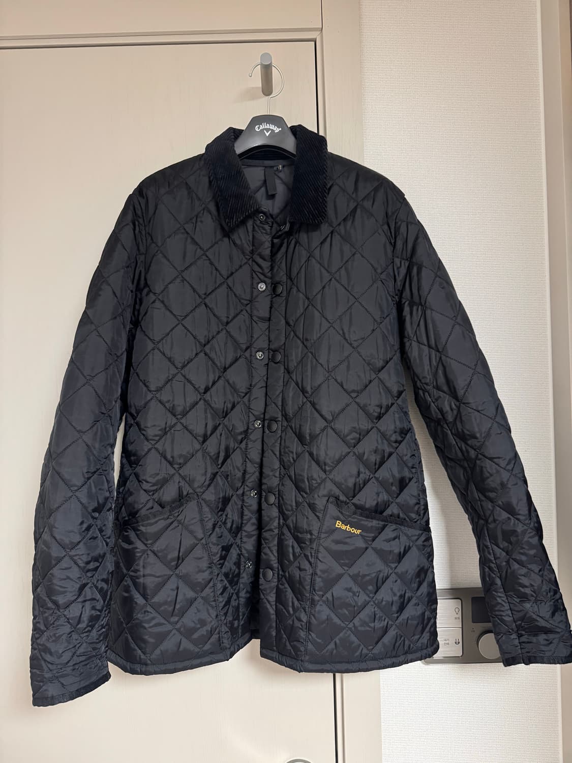 [M]바버 헤리티지 퀼팅자켓 블랙  상품이미지1