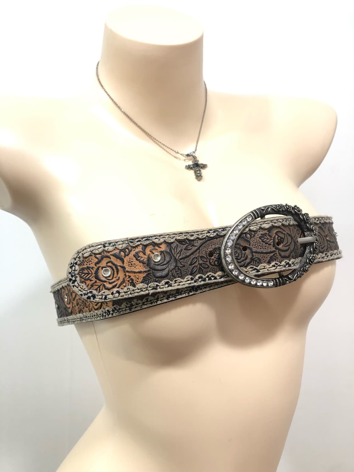 antique rose cubic detail belt  상품이미지1