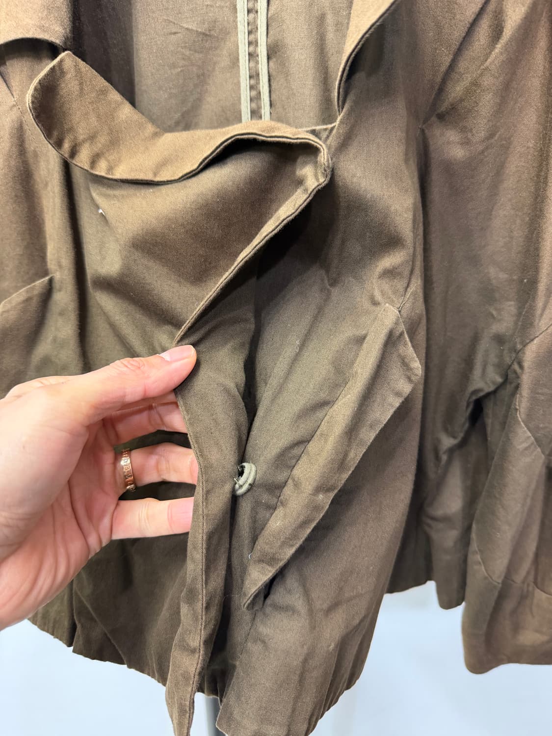 정품) 마르니 브라운 컬러 루즈핏 자켓 38 상품이미지3