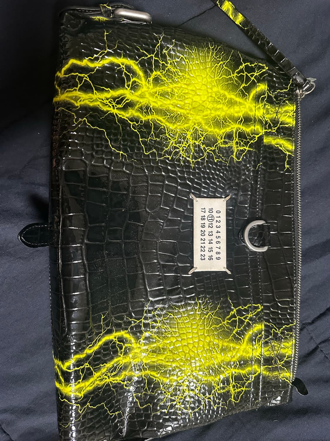 메종 마르지엘라 블랙 파이톤 클러치백 상품이미지2