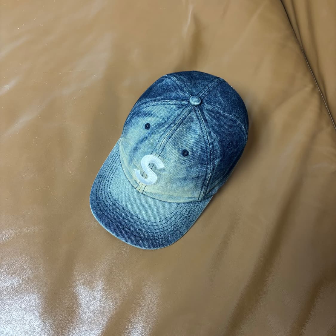 슈프림 S로고 볼캡 모자 더티 데님 상품이미지5