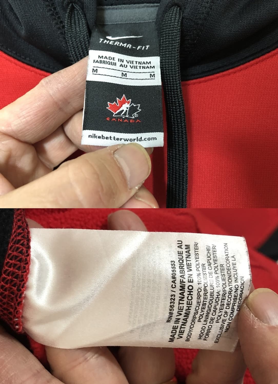 나이키 캐나다 아이스하키국대 풀오버후디 M(해외) 상품이미지4