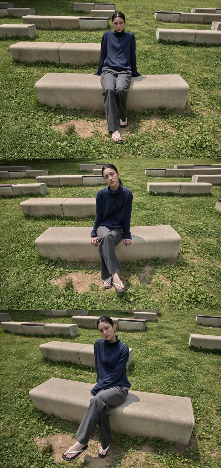 [3]Mudule neck zip night 상품이미지1