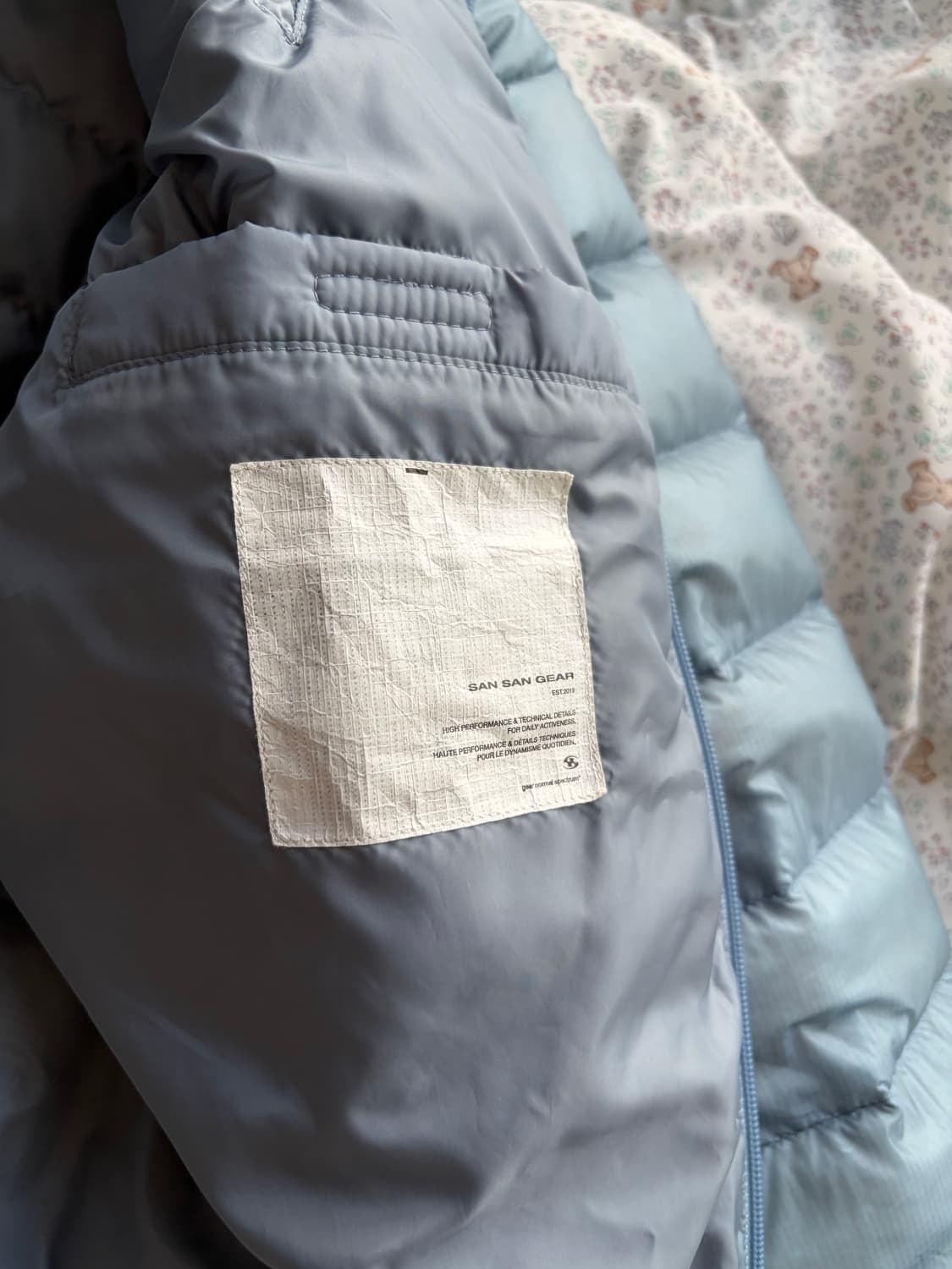 산산기어 서픽스푸퍼자켓 스카이 블루 2size 24fw 상품이미지8