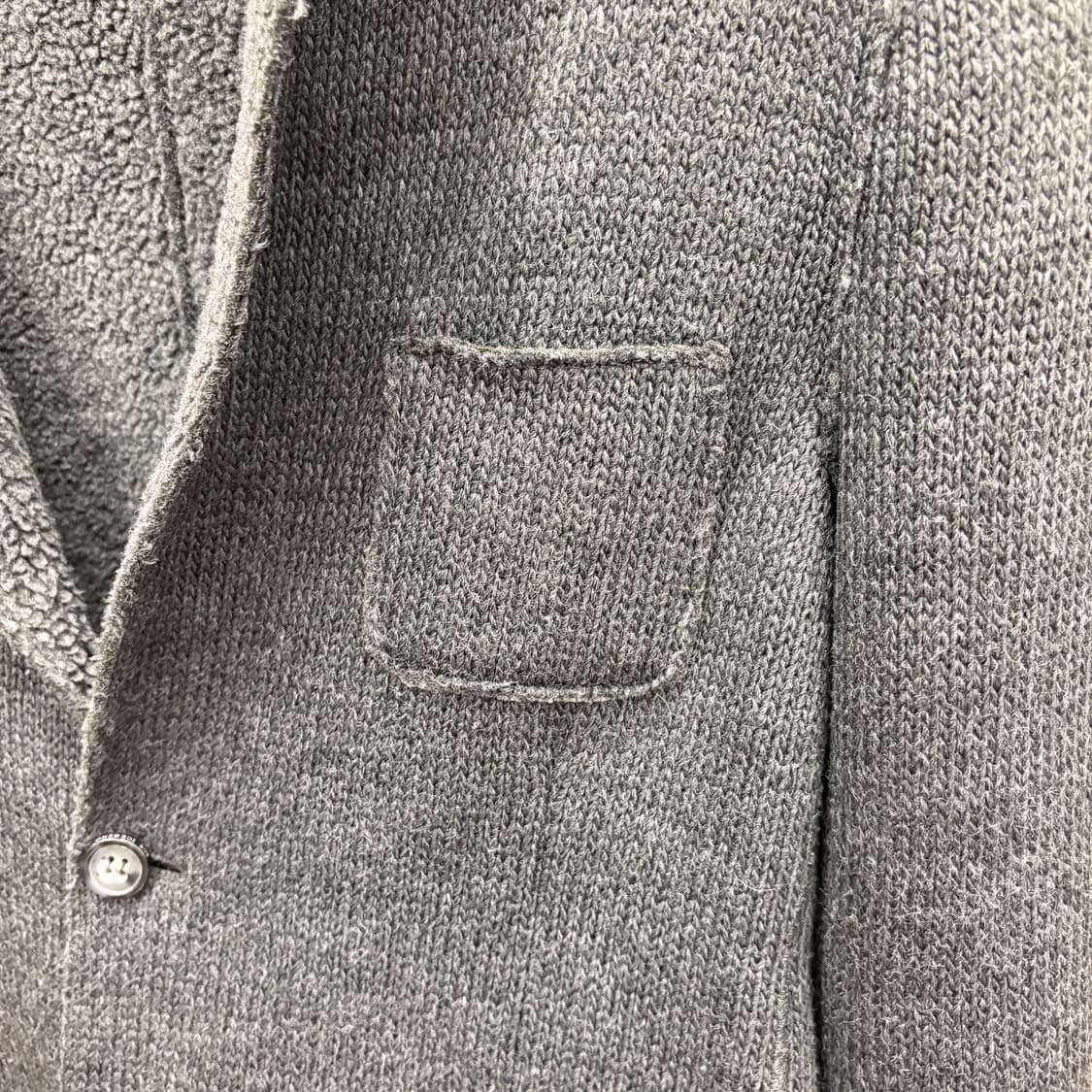 아이스 버그 블레이저 코튼 자켓 체스트 사이드 포켓 디테일 다크 그레이 상품이미지6