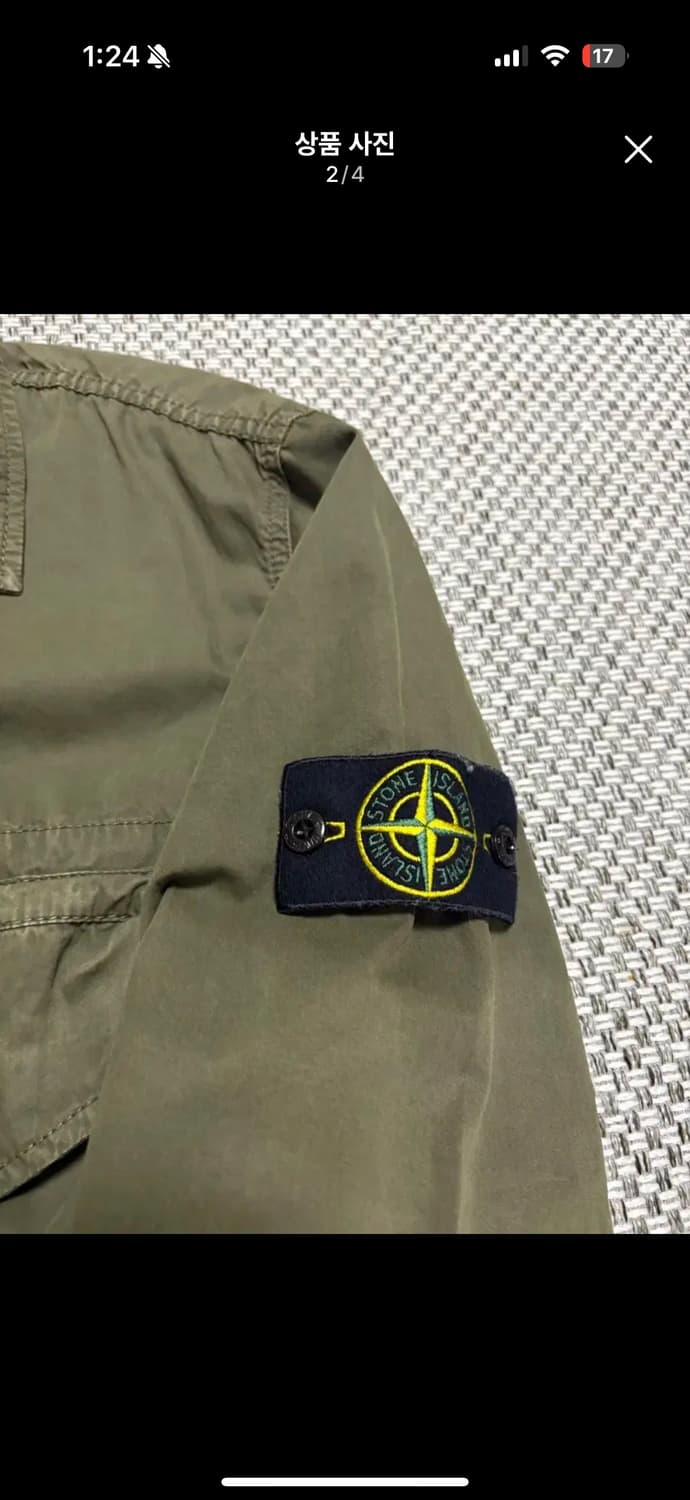 [신형/M] 스톤아일랜드 올드임펙트 셔츠 상품이미지2