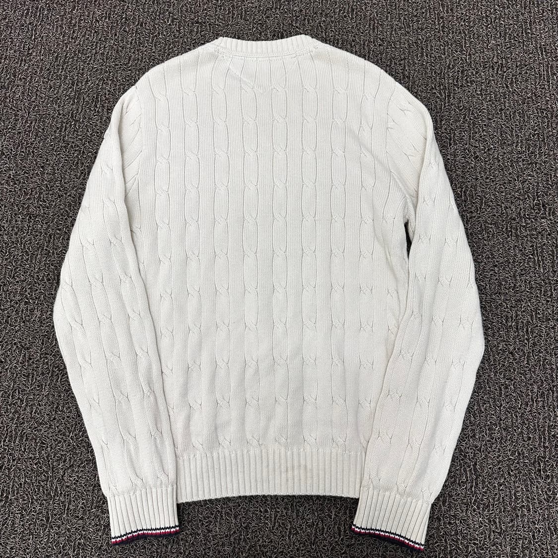 타미힐피거 꽈배기 케이블 니트 아이보리 M 상품이미지6