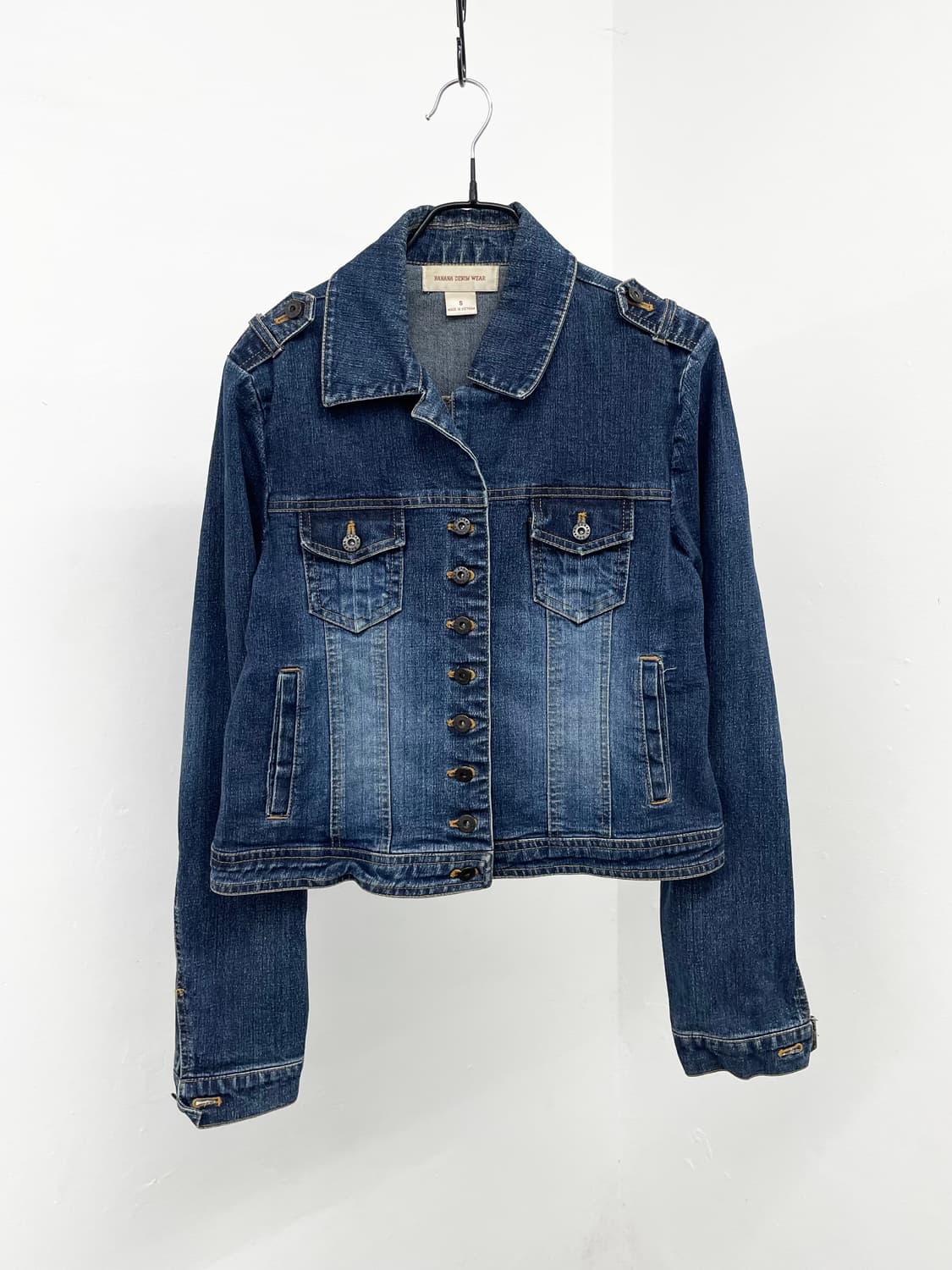 워싱 데님 버튼 자켓 상품이미지1