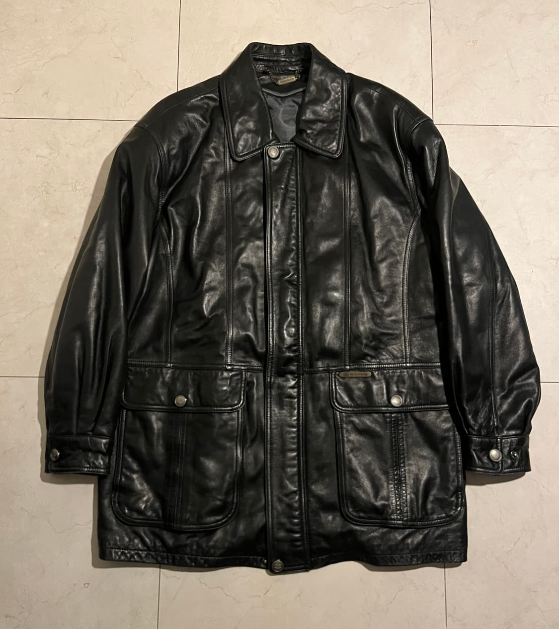 (장문주의) 파올로 구찌 램스킨 코트 L 상품이미지1