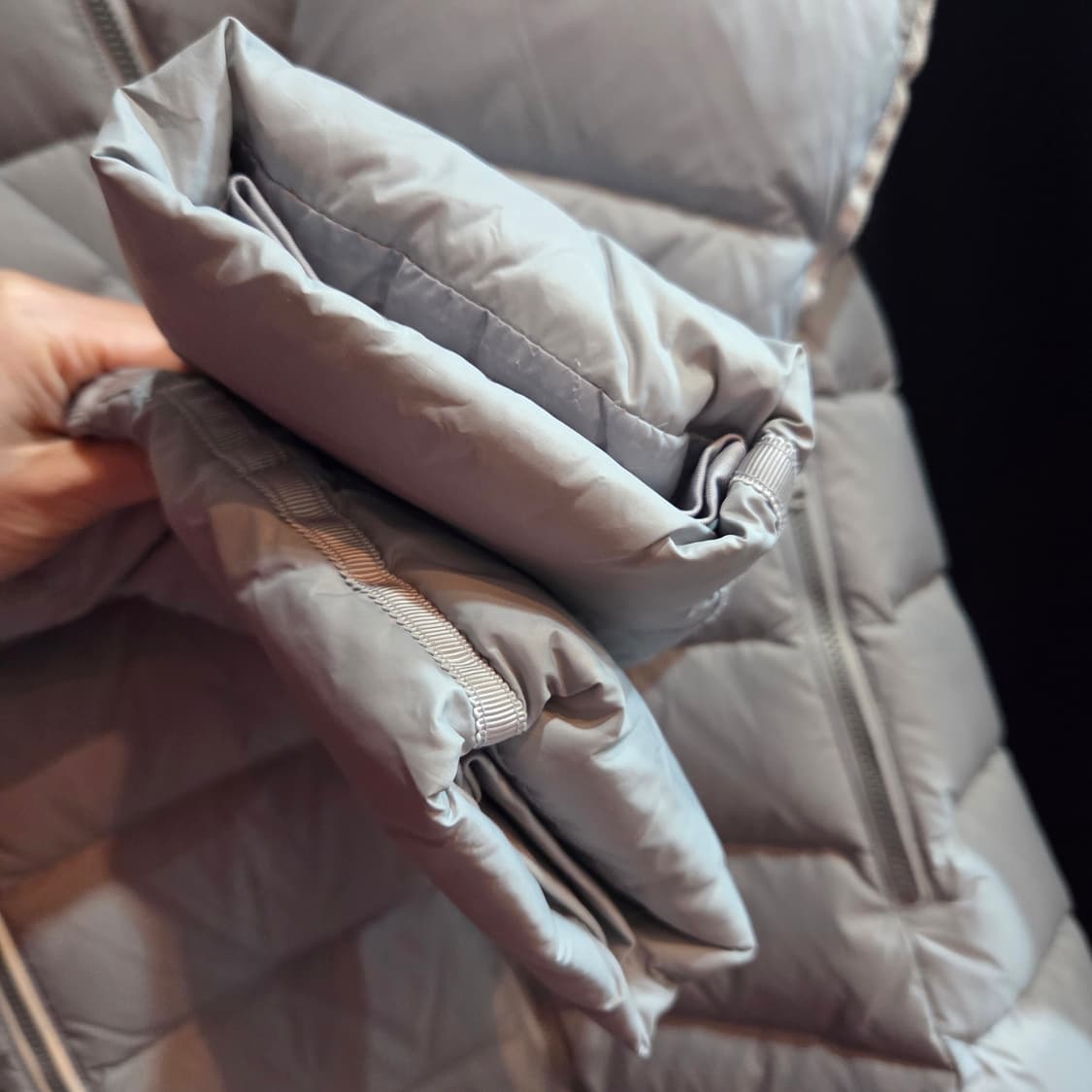 배럴 덕다운 후드 롱 패딩 상품이미지7