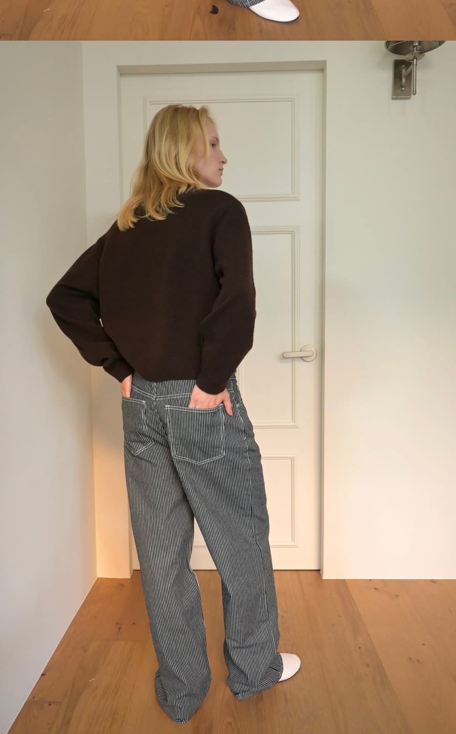 무아르무스 Teo Striped Denim [Black] 상품이미지3