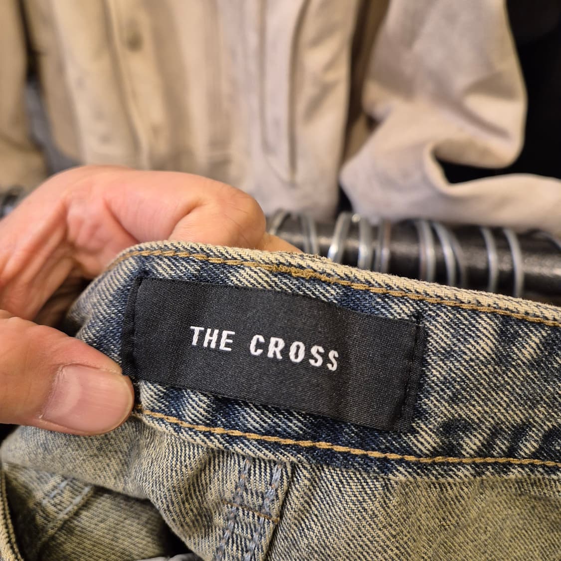 30인치 워싱 와이드핏 카고데님팬츠  상품이미지3