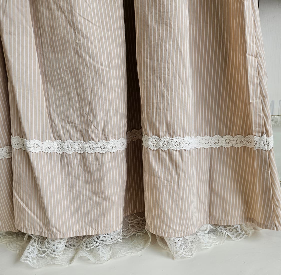 엑시즈팜(axes femme) 스트라이프 레이스 원피스 상품이미지8