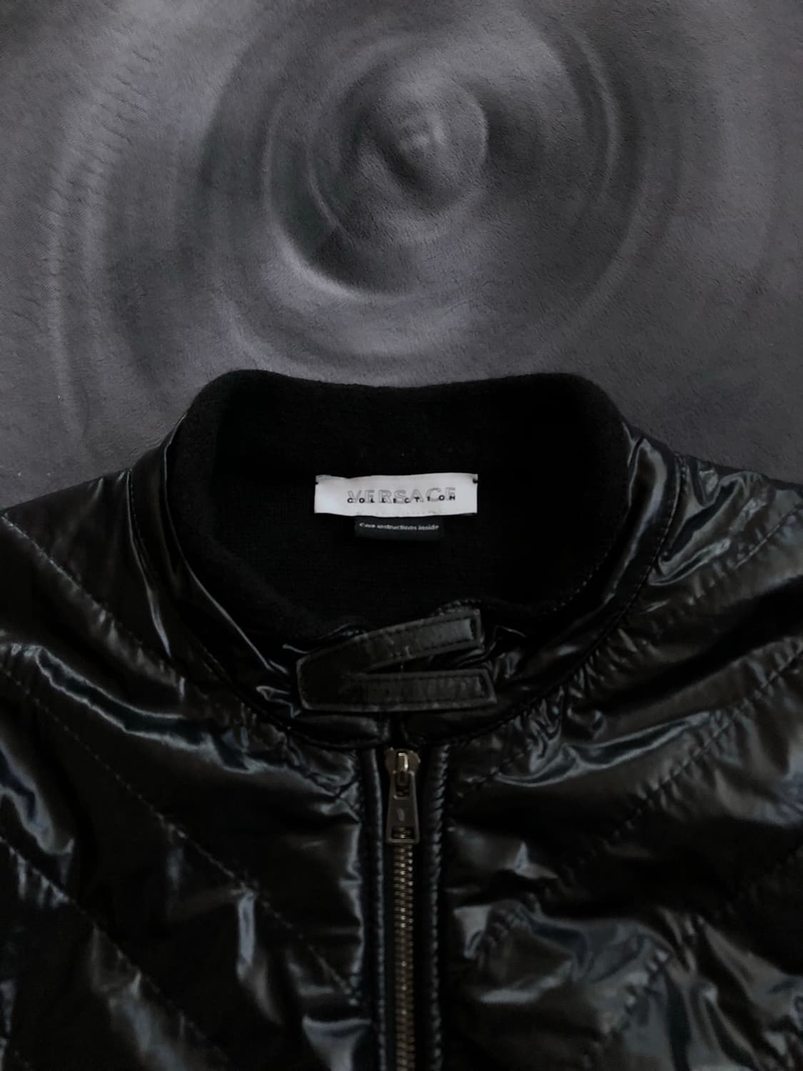 Sleek Nylon Fuse Knit Jacket 상품이미지4